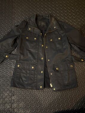 J. Crew Black Jacket with Gold Hardware